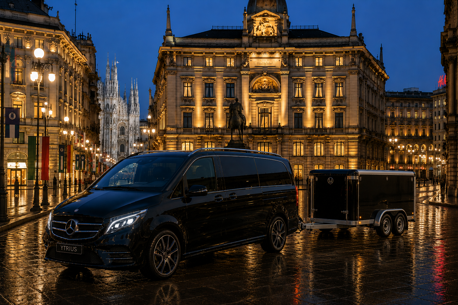 Premium Van + Trailer representative vehicle